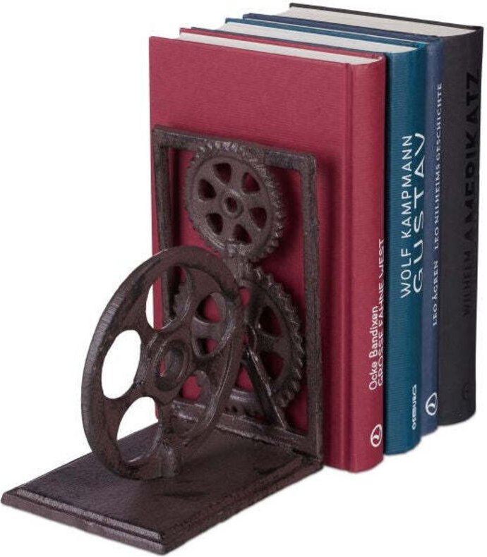 Retro cast iron bookends