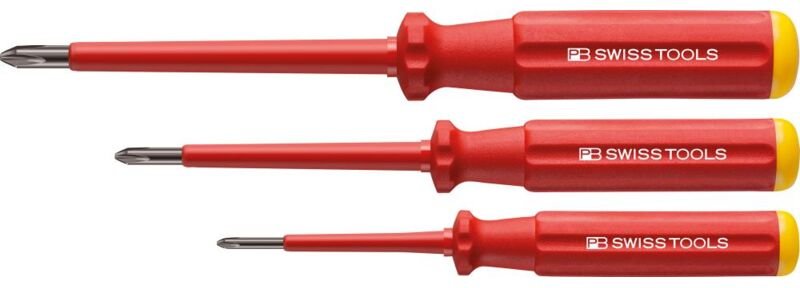 PB SWISS TOOLS Tools Schraubendreher-Set VDE 3-teilig PH im Karton