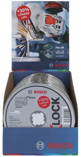 Bosch - Professional x-lock Trennsch.Dose10x125,1mm Std Inox (2608619267)