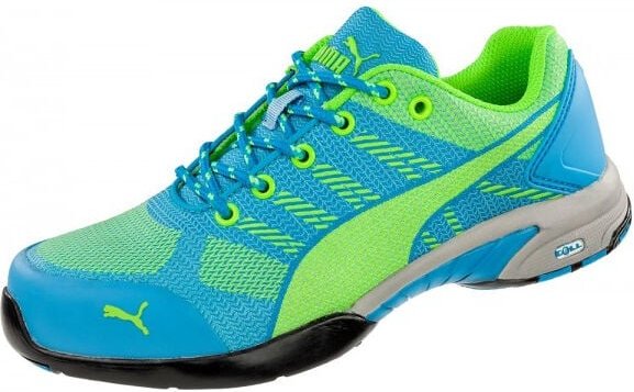 Puma Safety Shoes - Damensicherheitsschuh Knit Blue Wns Low Gr.41 blau/grün S1P hro src EN20345