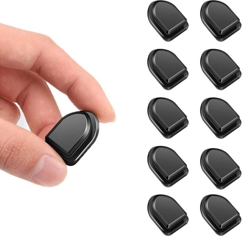 Linghhang - 10er-Pack Autohaken, selbstklebende Wandhalterung für das Armaturenbrett des Fahrzeugs, Aufbewahrungshalter ...