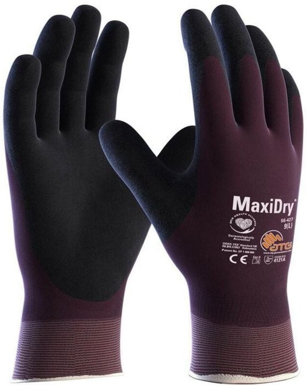 ATG MaxiDry 56-427 Arbeitshandschuhe - 9 (L) - Morado