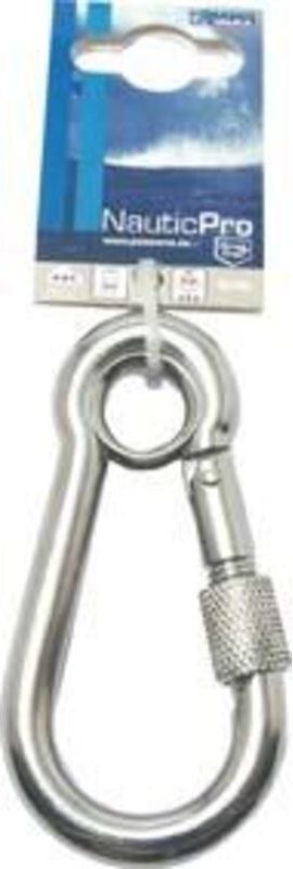 Pösamo Karabinerh.m.Mutter (sb) A4 100x10mm a 1 Stk.