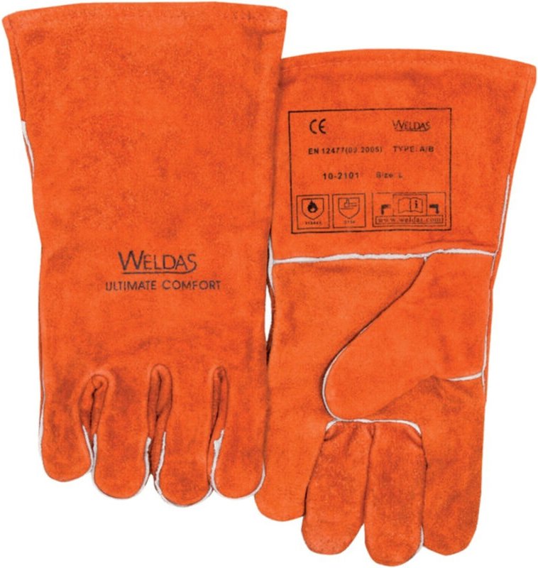 Weldas - Schweißerhandschuh Nr. 10-2101, Gr. xl rot (1 Paar)