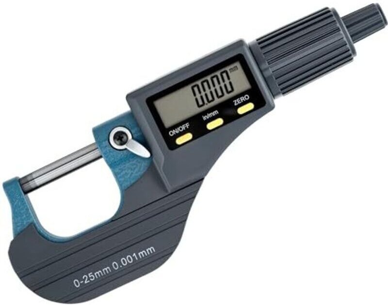 Digitales externes LCD-Mikrometer 0-25 mm, Auflösung 0,001 mm