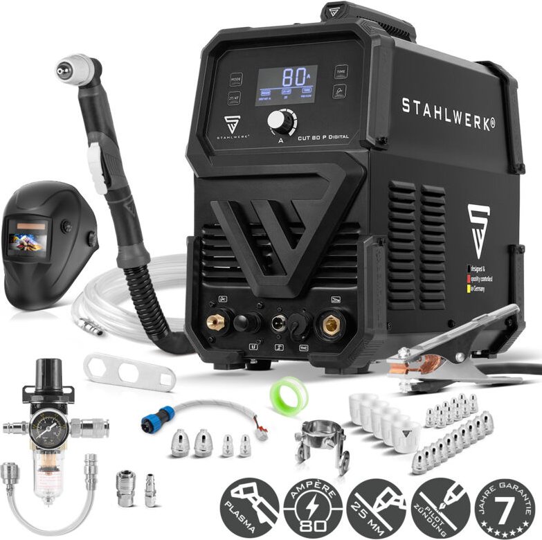 STAHLWERK Plasmaschneider CUT 70 P IGBT mit 70 A & Pilot-Zündung Vollausstattung