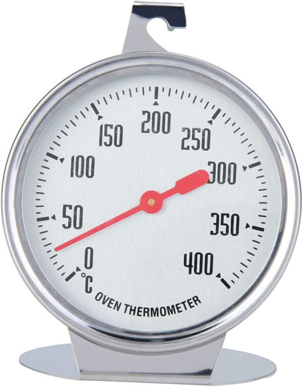 Standthermometer mit großem Zifferblatt, Edelstahl-Temperaturanzeige 0–400 °C, Backofenthermometer mit großem Zifferblat...