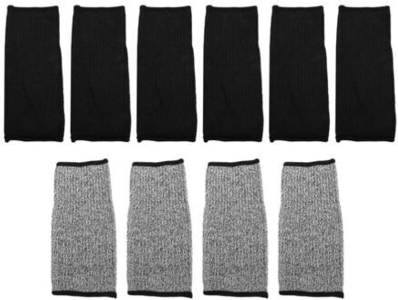 5 Paar brenn- und schnittfeste Armstulpen, Armschützer, kratzfeste Armschützer aus feinem Leder - Tigrezy