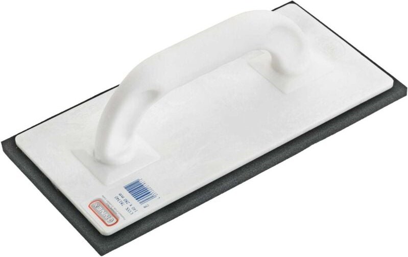 Reibebrett 14 x 28 cm Kunststoff mit Zellgummiplatte Fliesenwerkzeug