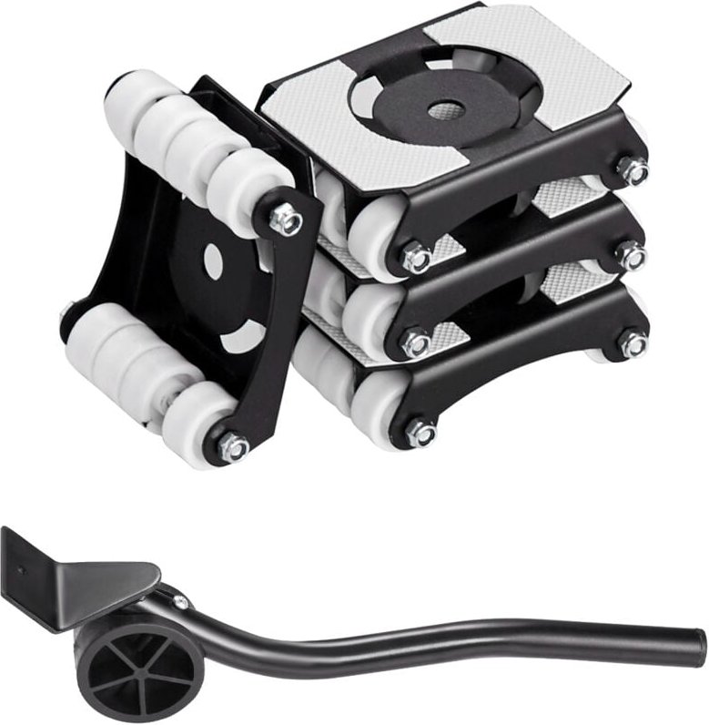 Vevor - Möbelwagen, 340 kg Tragkraft, Möbeltransporter mit Rädern, Karbonstahlplatte, zweireihige & achträdrige Struktur...