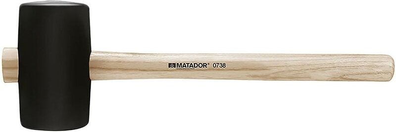 Gummihammer, din 5128 a, gerade, 520 g, 115x65 mm