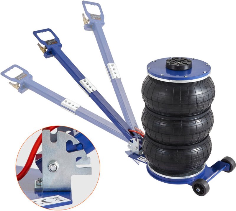Mophorn - vevor Pneumatischer Wagenheber Triple Bag Air Jack 5 t, Dreifachbeutel Luftheber 140-470 mm Hubhöhe Sack Luftw...