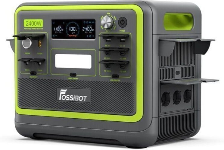 FOSSiBOT F2400 Tragbare elektrische Station, 2048Wh 2400W Solarstromgenerator, LiFePO4 Zentrale elektrische Batterie, Ca...