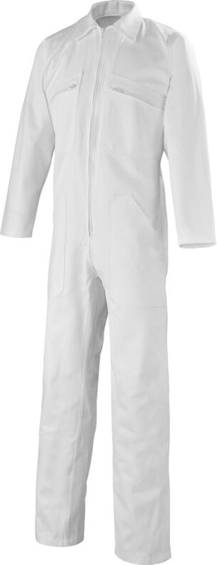 Einteiliger Overall mit einem Reißverschluss ESSENTIALS Weiß XL - FR(52-54)