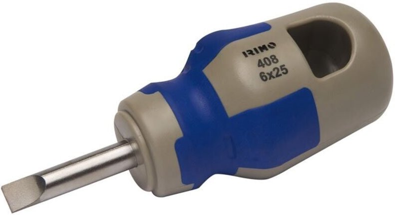 Irimo - Schraubendreher gerade Klinge gerade Klinge Bimaterialgriff 5,5x25mm 408-5.5-25