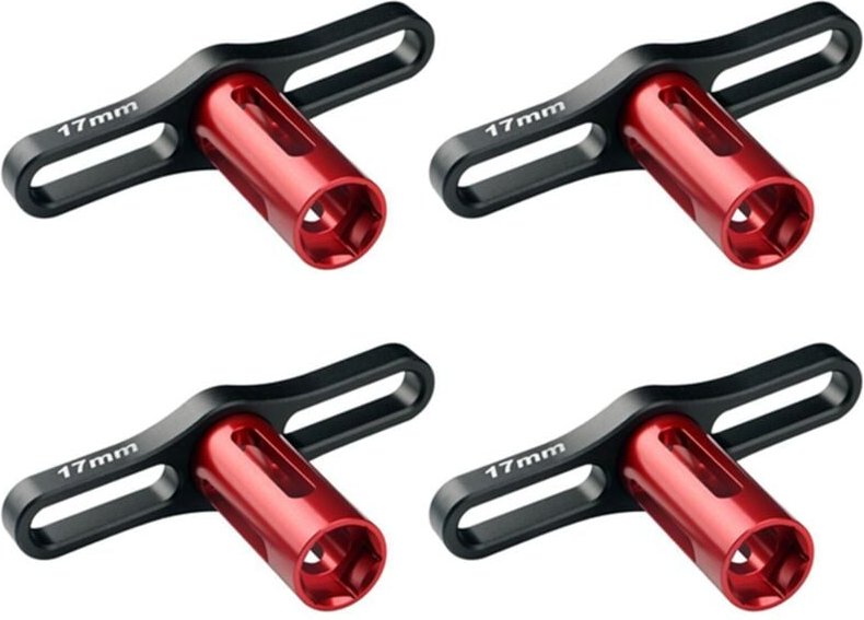 4X Metall 17MM Rad Muttern Hülse Sechskant Schlüssel Werkzeug für 1: 8 Offroad rc Auto Lastwagen SUmmit e-