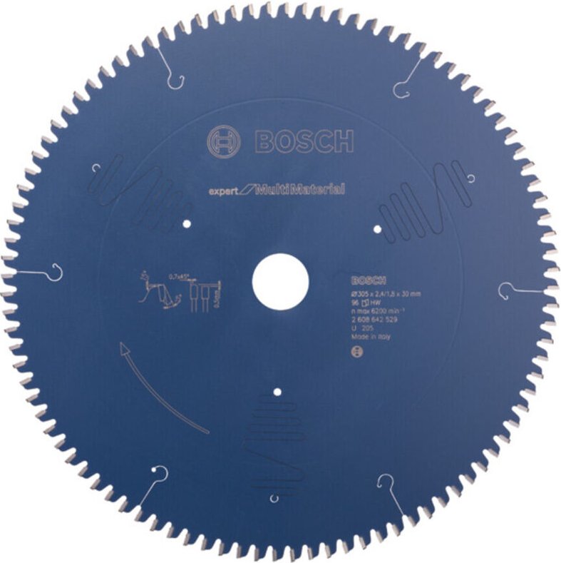 Kreissägeblatt Expert for Multi Material, 305 x 30 x 2,4 mm, 96 Zähne - Bosch