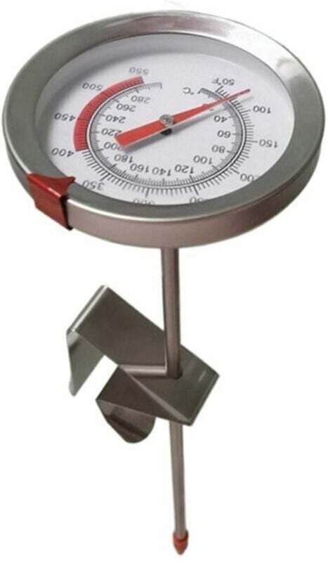 Lebensmittelthermometer – Edelstahl – Hochtemperatur – 20 cm Sonde