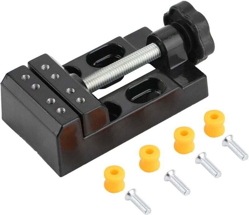 Mini-Tischschraubstock für Schmuck, Walnussholz, Uhrenreparaturen, Zuschneiden, Schnitzen, Bastelarbeiten, Schnitzwerkze...