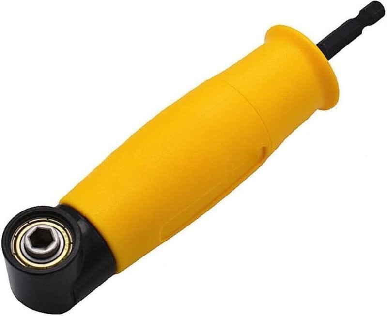 BEBUSINGOTO 1 Stück 90° rechtwinkliger Anschluss Bohrer Schraubendreher Verlängerung Halter Adapter Winkel Elektrische B...