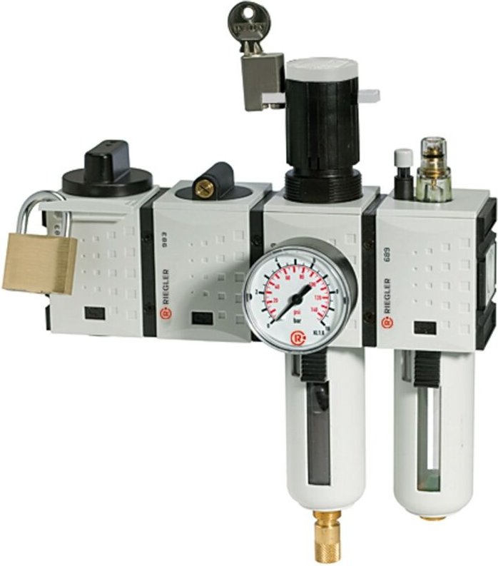 Wartungsstation safety »futura«, KH-AV-2-tlg.-WE, va, bg 1, g 3/8 - Riegler