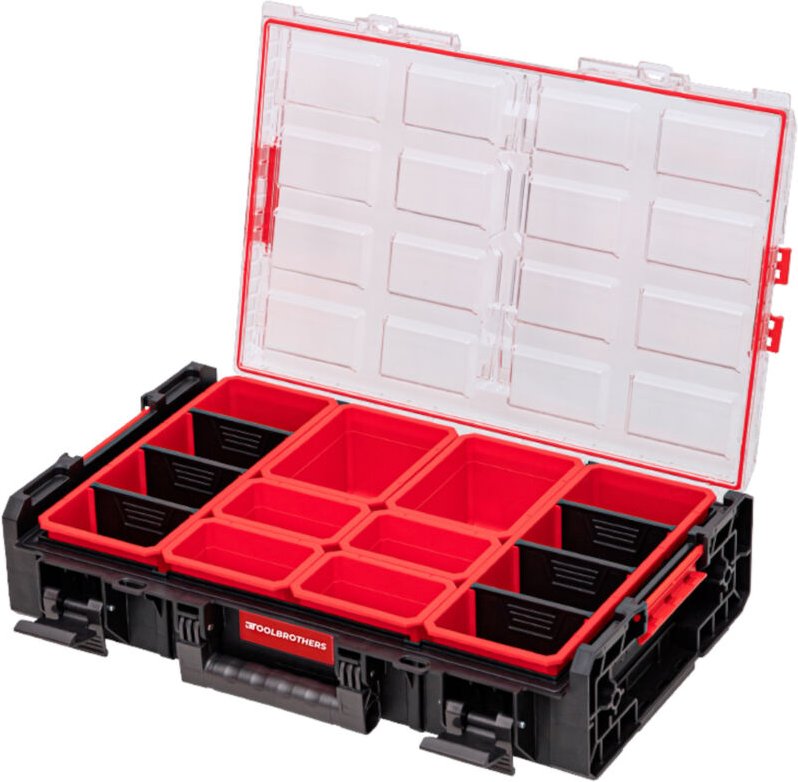 Rhino xxl Organizer eco Höhe xl Boxen 13,5 l IP66 mit herausnehmbaren Boxen + Trennwänden - Toolbrothers