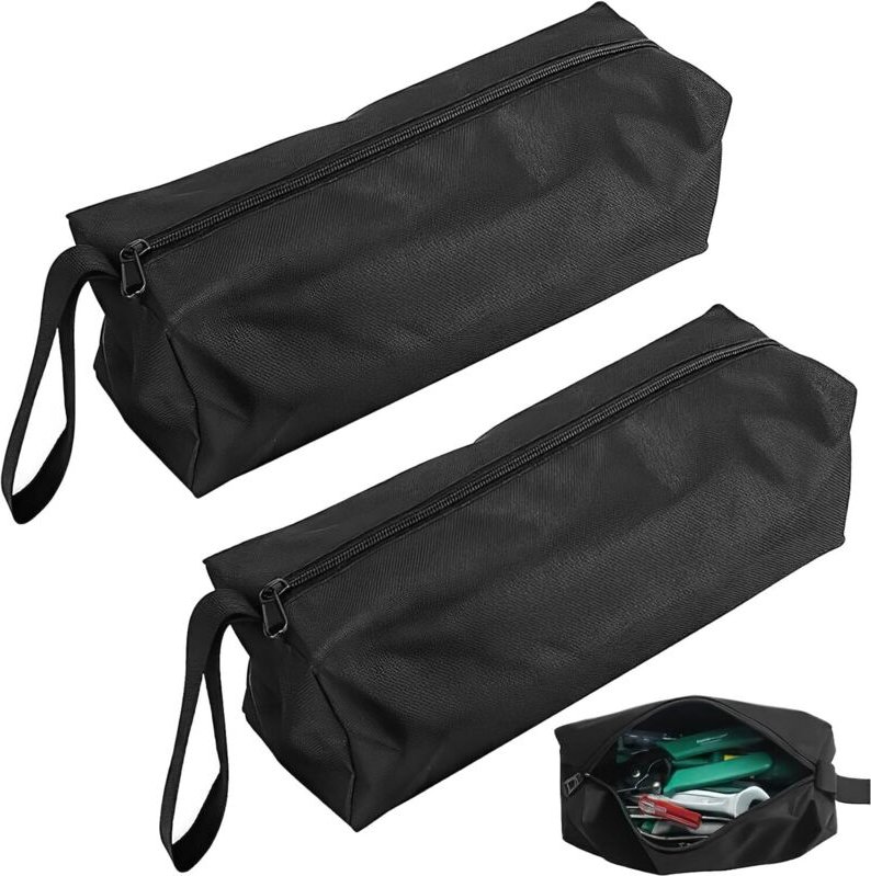 CCYKXA 2-teiliges kleines Werkzeugtaschen-Set, kleine Aufbewahrungstasche 25 x 10 x 10 cm aus 600D Polyester, tragbar mi...