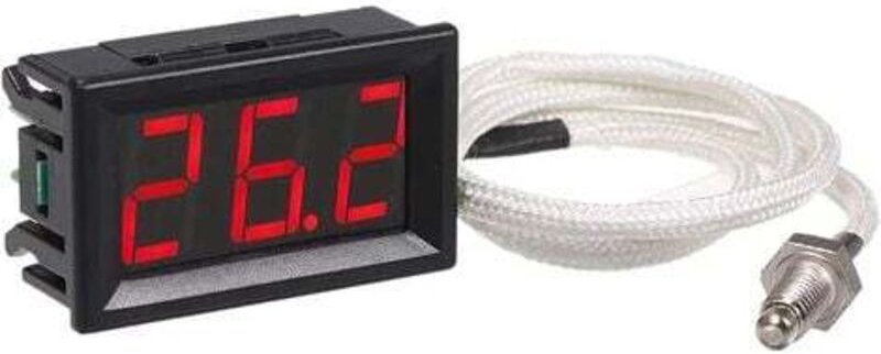 Industrielles Digitalthermometer XH-B310, 12 V, -30800 °C, Thermoelement-Prüfgerät Typ K, M6, mit LED-Anzeige und Thermo...