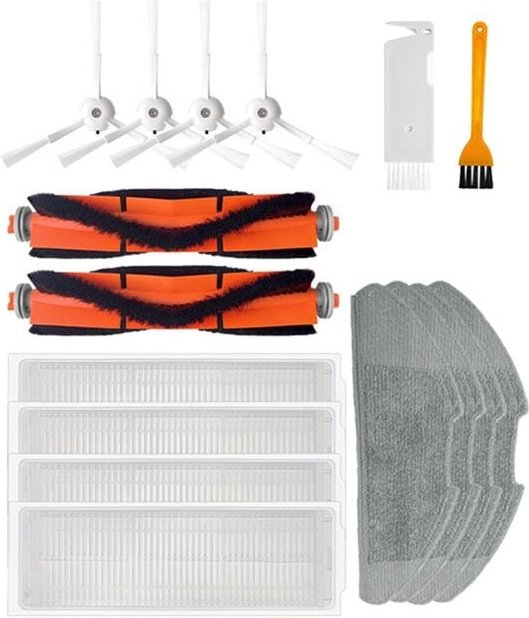 Staubsauger-Ersatzfilter-Mopp-Bürsten-Kit für Mi Robot 2 Lite/Pro mjstl MJST1S