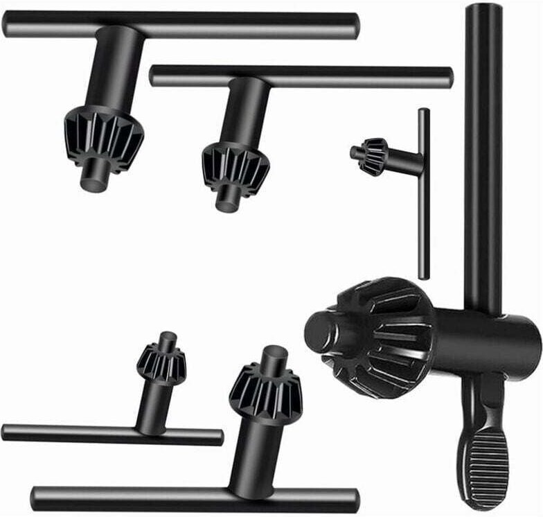 Bohrfutterschlüssel, 6-teiliger Universalschlüssel für Druckbohrfutter für elektrische Bohrmaschinen (20 mm/10 mm/13 mm/...