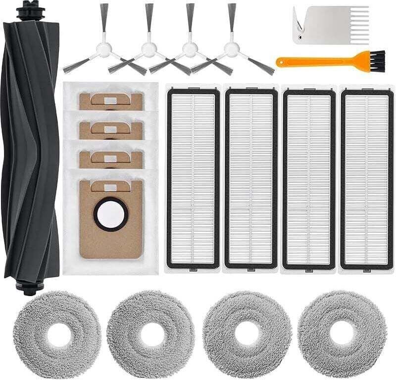 19 Zubehörteile für Dreame L10s Ultra / L10 Ultra / L10 Prime / Xiaomi X20+ Ersatzteile inklusive 1 Hauptbürste und 4 St...
