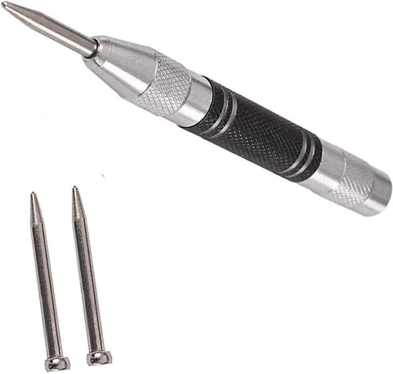 Ersandy - Automatischer Körner, 5 Zoll, automatischer Körner, Markierer, federbelasteter Körner, einstellbare Spannung, ...