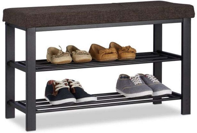Shoe bench with padding