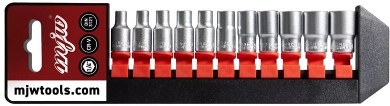 MJW Steckschlüsselsatz 1/4" 6-kant
