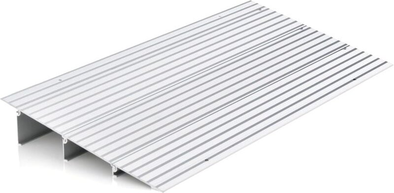 Costway - Türschwellenrampe, Rollstuhlrampe Aluminium mit verstellbarem Rampendesign & 317 kg Tragkraft, Bordsteinrampe ...