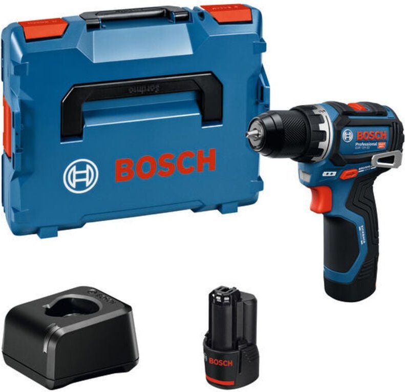 Bosch Akku-Bohrschrauber GSR 12 V-32 Professional, Ausführung: 06019N7002, 2 Akkus/L-BOXX