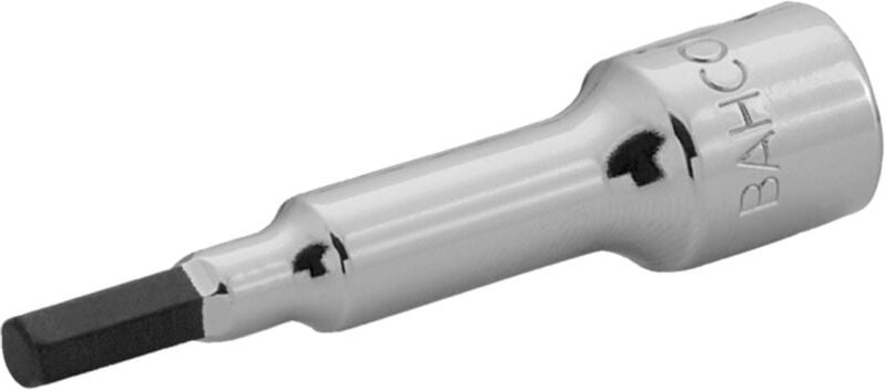 Bahco 1/4 Steckschlüssel für 3-mm-Sechskantschrauben, lange Ausführung - Einzelhandelsverpackung