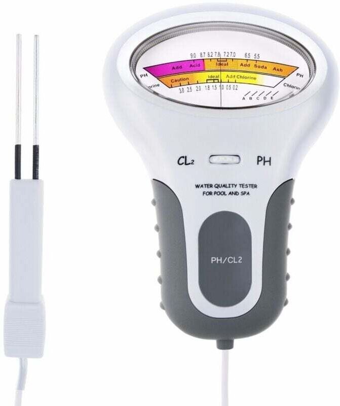 2-in-1 Chlor-pH-Messgerät PC-102, Chlor-pH- und Cl2-Tester, Gerät zur Prüfung der Schwimmbadwasserqualität, Neues Gerät ...