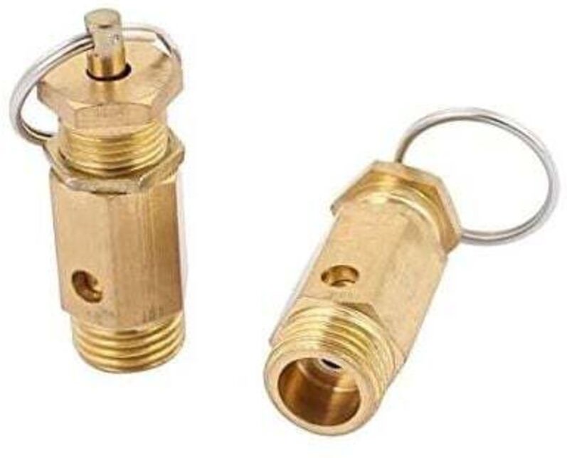 Sicherheitsventil für Luftkompressoren, Druckbegrenzungsventil, 13 mm Außengewinde, 2er-Pack