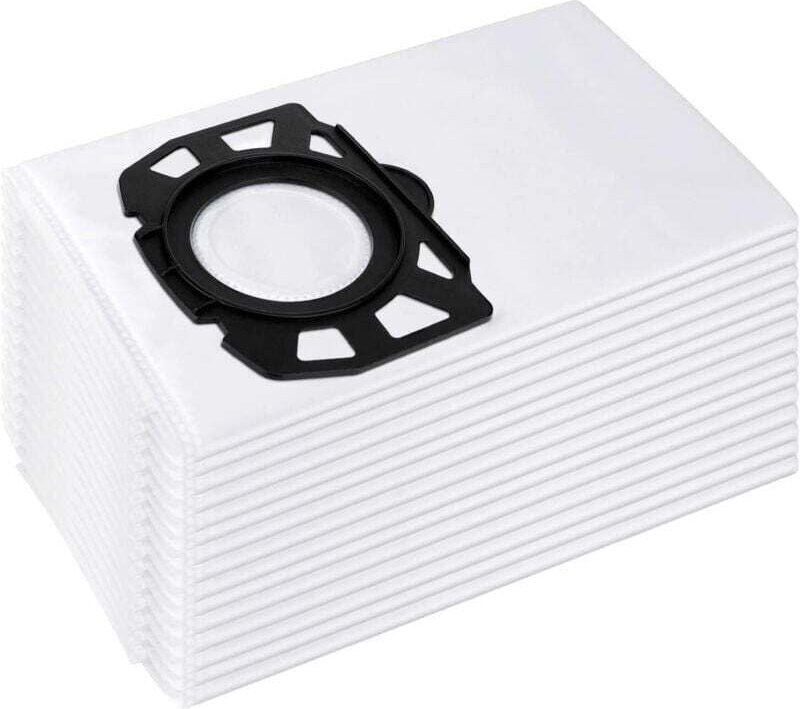 Vtizikl lot de 15 sacs d'aspirateur pour kärcher 2.863-006.0 sacs filtrants en non-tissé 487 wd4 wd5 wd6 wd5p wd6p premi...