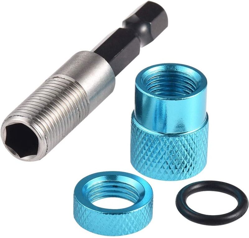 Ersandy - Schraubendreher-Bithalter mit einstellbarer Tiefe, Sechskantschaft, 1/4 Zoll mit magnetischem Bit und gehärtet...