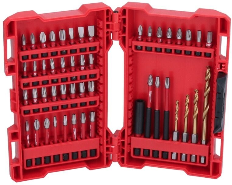 Milwaukee Shockwave Bit und Bohrer Set 48 tlg. ( 4932430906 ) Phillips / Pozidriv / Torx / Hex / Schlitz