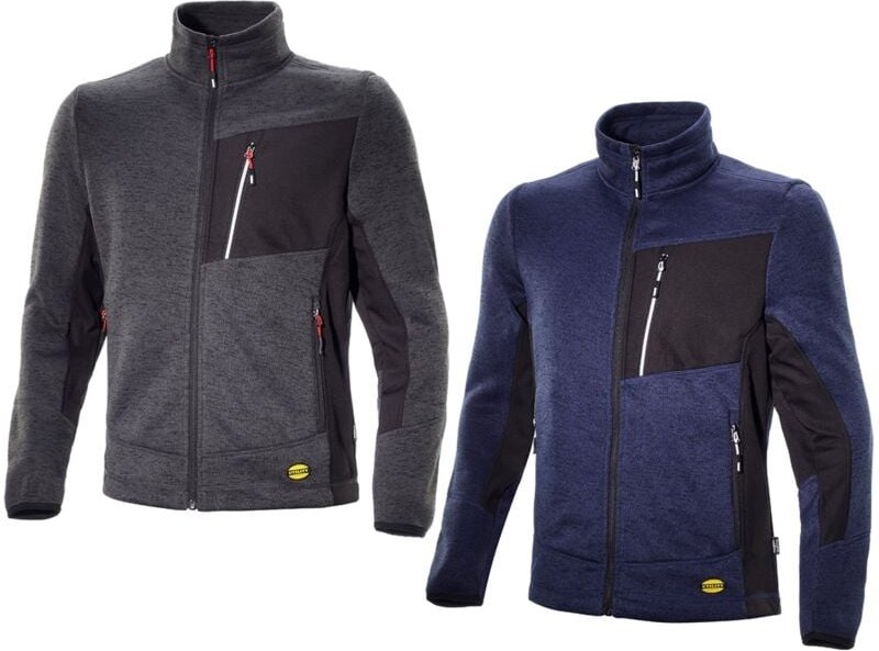 Diadora Knitted Jacket Chicago Arbeitssweatshirt - XS - Blau