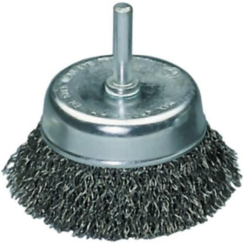 Topfbürste ø 75 mm Drahtstärke 0,3 mm Stahl 4500 min-¹