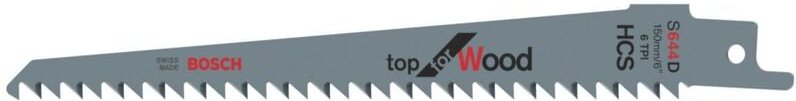 Accessories 2608650614 Säbelsägeblatt s 644 d, Top for Wood, 2er-Pack Sägeblatt-Länge 150 mm 2 - Bosch