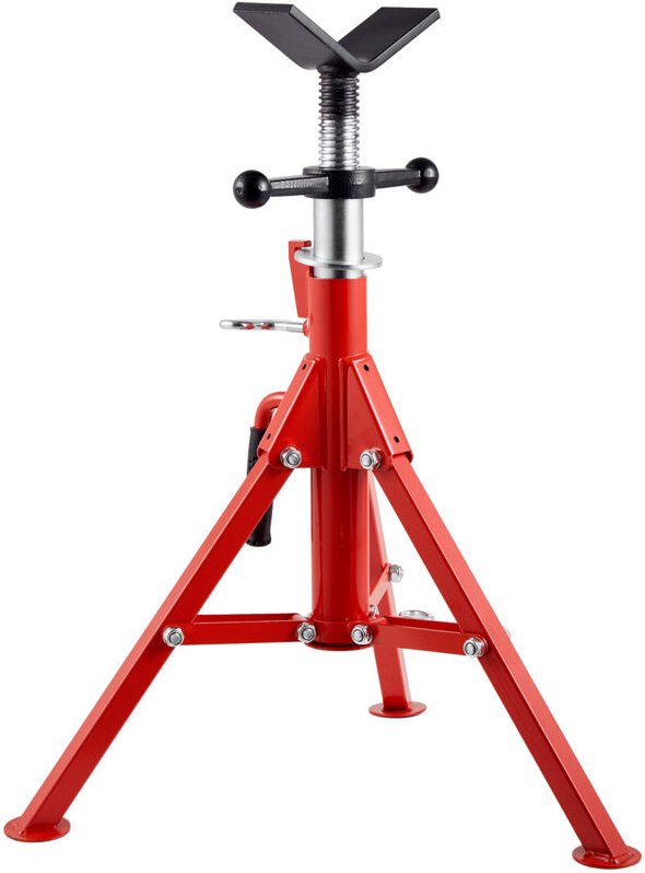 Mophorn - V-Kopf-Rohrständer, 1/8'-12' Tragkraft, einstellbare Höhe von 24'-42', 2500 lb Tragkraft, tragbare, zusammenkl...