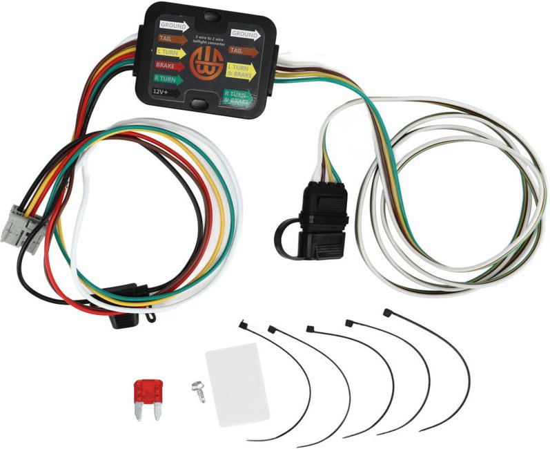 Anhänger-Kabelbaum, 4-poliger, langlebiger Anhänger-Kabelbaum 56161 mit Staubschutzkappe für Anhänger.