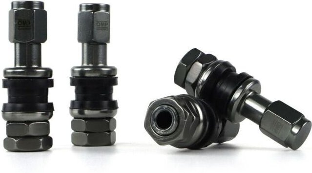 Ventil OMP Anthrazit Aluminium 4 uds