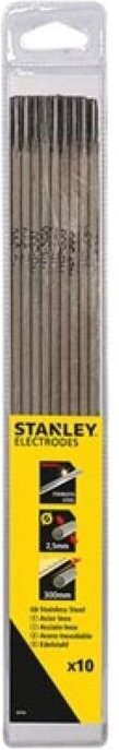Schweißelektroden Ø2,5 x 350 mm, aus Edelstahl, ideal für alle Schweißpositionen, 11 Stück - Stanley