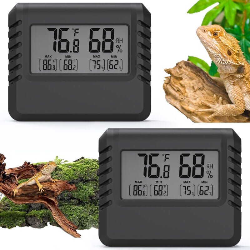 Dolaso - 2er-Set Hygrometer-Thermometer – Hygrometer, Innenthermometer, hohe Präzision, digitale Thermometer für Innenrä...
